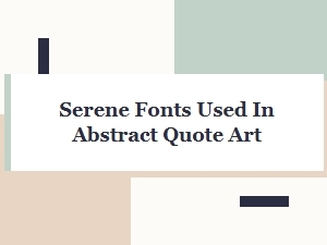Serene Fonts Whisper Through the Leaves